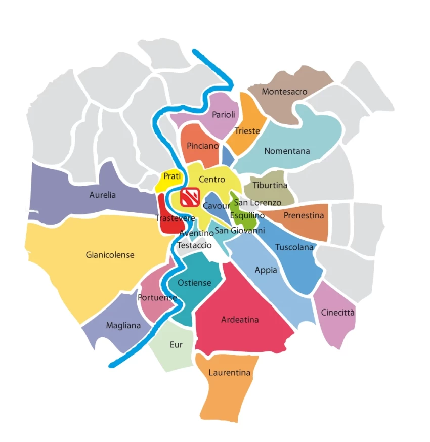 Mappa E Cartina Dei Municipi E Quartieri Di Roma | Hot Sex Picture